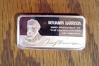 Franklin Mint Presidential Ingot Harrison 1000 grains .925 Silver (2 oz)