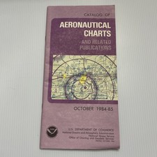 Vintage Catalog Of Aeronautical Charts NOAA October 1984-85 US Dept Commerce
