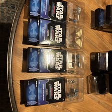4 Micro Galaxy Squadron Series 13 Scout Class Sets speeders, Ewok glider, AT-RT