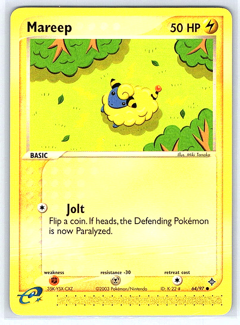 Mareep 64/97 Dragon NM/LP Pokemon Card