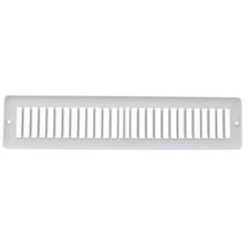 HART & COOLEY 011308 4X12 Steel Toe Space Grille White