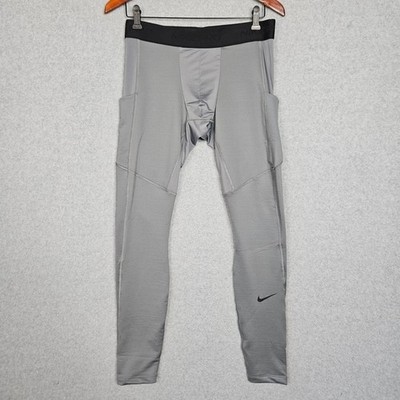 Nike Pro Dri-Fit Compression Leggings Gray Mens Sz Large FB7961-084 Pockets New