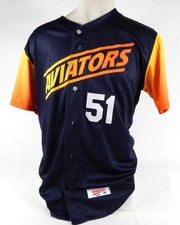 2022 Las Vegas Aviators Tyler Cyr #51 Game Used Navy Jersey 46 DP67993