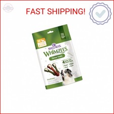 Wellness WHIMZEES Brushzees Dog Dental Treat, VOHC Accepted Chews, Freshens Brea