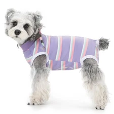 Dog Surgery Recovery Suits, Sleeveless X-Large, Purple-Female 