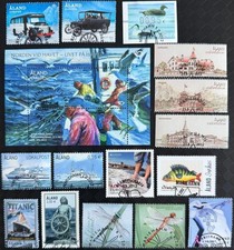 🌟~2012~Aland Islands~11~ Different~Commemorative Stamp Sets~ VFU~ UK