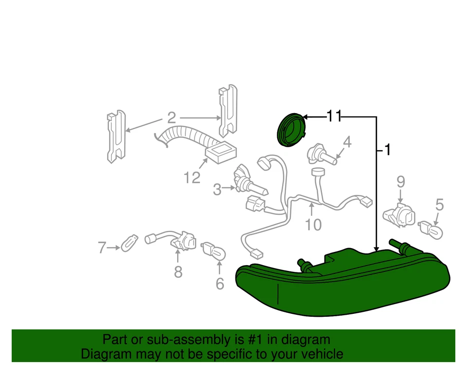 Faro delantero genuino GM 1997-2005 Buick Century Regal pasajero 19244638 Foto 2 de 2
