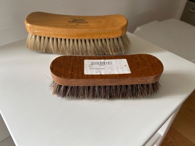 Acca-kappa #497 Italian Horsehair 8'' Shoe Brush and smaller shoe brush