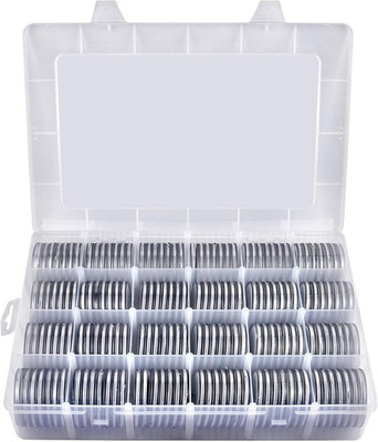 FULLCASE Coin Holders for Collectors 168Pcs Coin Capsules with 6-Size Foam Gaske
