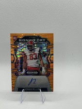 2024 Prizm Draft Picks Jonah Elliss Signing Day Orange Pulsar Auto /49 SD-JES