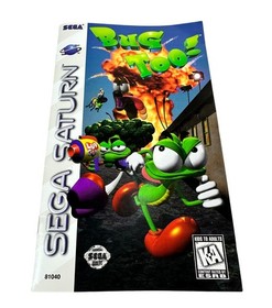 1996 Bug Too Sega Saturn COMPLETE with Manual and Registration WORKS