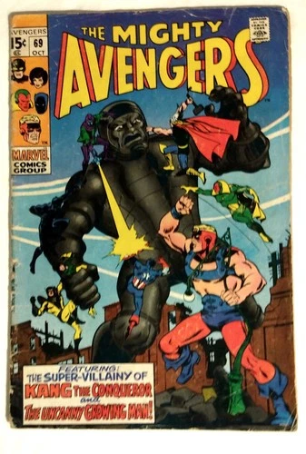 Avengers #69 1969 Vintage Marvel Comic 1st Squadron Supreme Thor Captain America