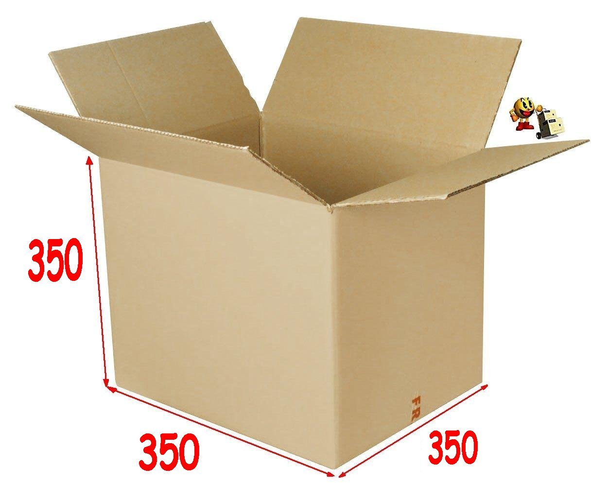Boîtes emballage carton 350x350x350 mm : lot de 10 cartons d'expédition