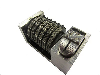 NON-BRAND Numbering Machine 6 Digits Backward No. SKIP 3 Letterpress Windmill Heidelberg