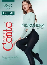 Conte Triumf 220 Den - Microfiber Opaque Winter Women's Tights (8С-58СП)