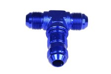 Schott-T-Stück Fitting Adapter Verbinder Anschluss Mann / Mann / Mann AN6 Blau