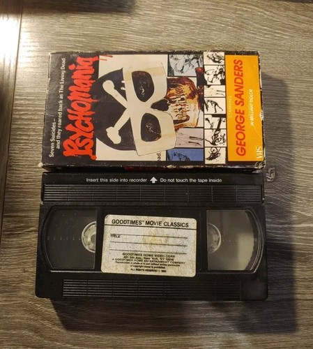 Psychomania VHS VCR Video Tape Used Movie George Sanders Horror Vintage 1985 - Picture 3 of 3