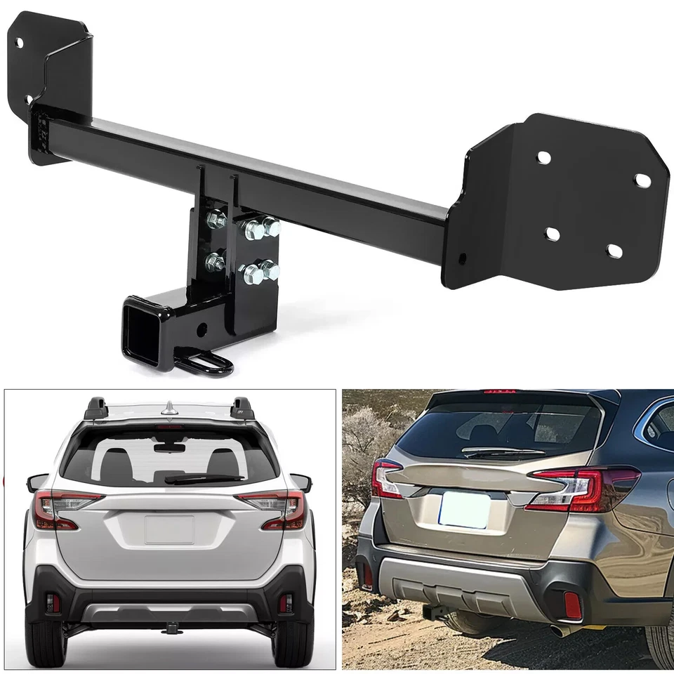 Class 3 Black Trailer Tow Hitch 2" Receiver For Subaru Outback Wagon 2010-2019 - Image 2 of 4