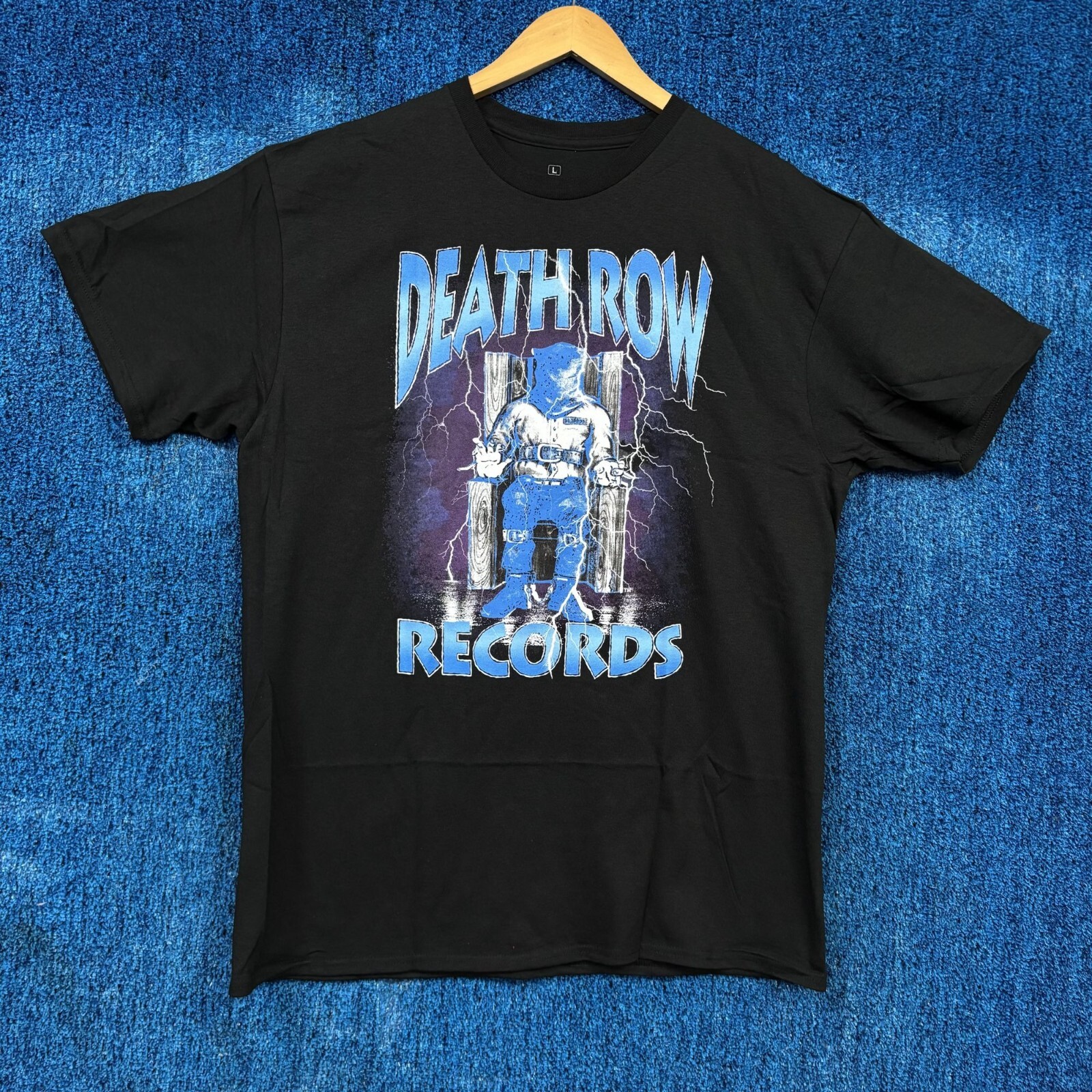 FILA T shirt Death Row Records etichetta discografica rap letale shock detenuto L