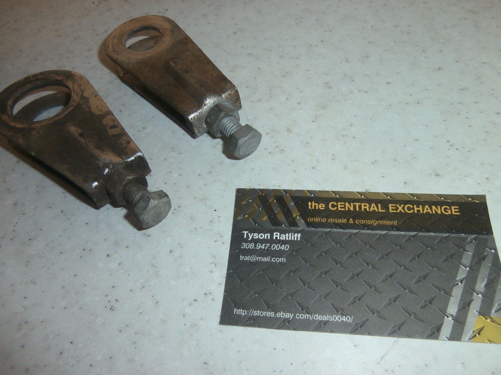 77 Kawasaki KZ400 KZ 400 D4 Genuine Rear Wheel Chain Adjuster Spacer Tension Set eBay