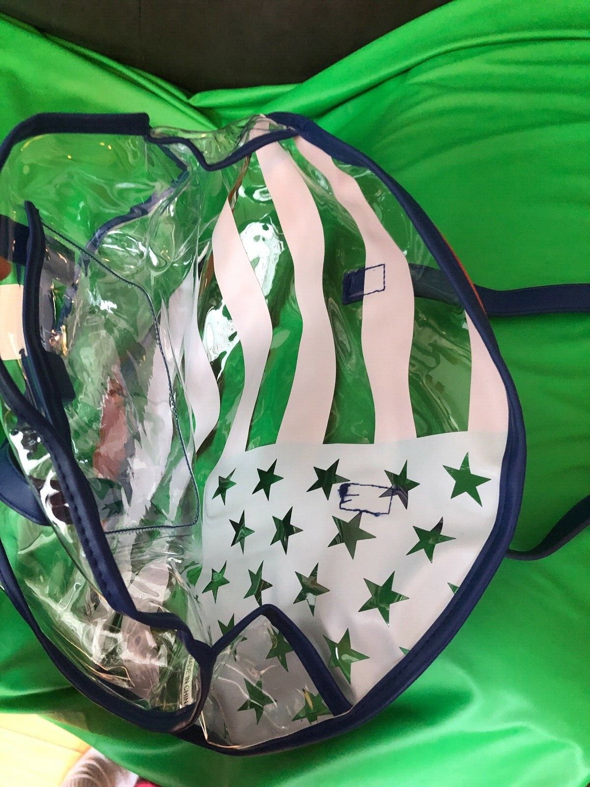 USA Patriotic clear round bags eBay