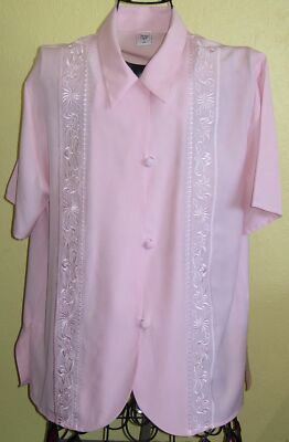 23 ) Tolle Roa Farbene Damen Kurzarm Bluse Gr. 44 - Der Firma Young Style