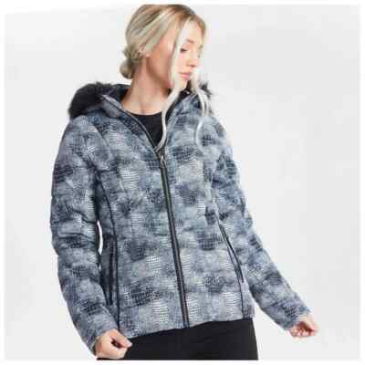 Dare2b Glamorize Insulated Coat Womens 10 Luxe Hooded Waterproof Ski Snow Jacket