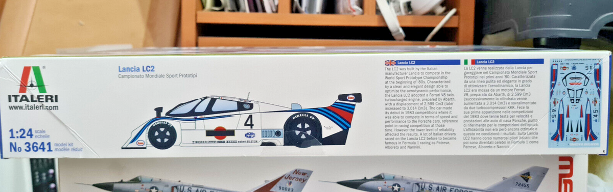Carro Lancia LC2 24 Hrs Le Mans 1983 - Martini - ITALERI » Kits