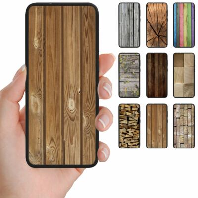 For Huawei Series - Wood Timber Print Pattern Mobile Phone Back Case Cover #1