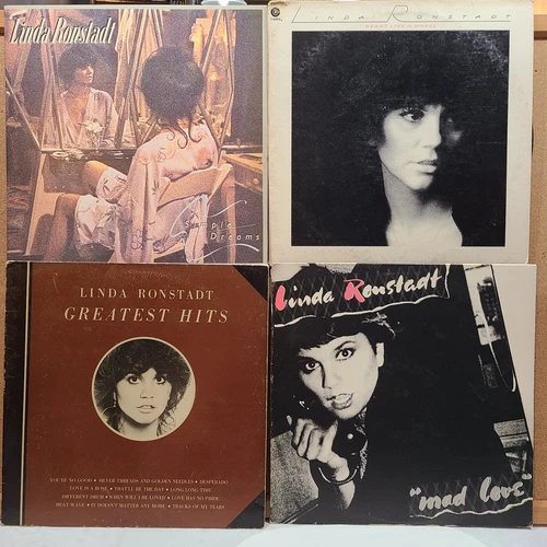 Linda Ronstadt LP Lot of 4 Mad Love Heart like a Wheel Simple Dreams Vinyl #A74