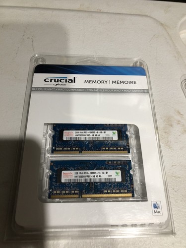 Crucial by Micron Mac Compatible Memory 2 X 2GB CRM-9128