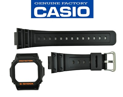 Genuine CASIO GW-M5610R GW-5600R G-SHOCK WATCH BAND & bezel BLACK  RUBBER strap