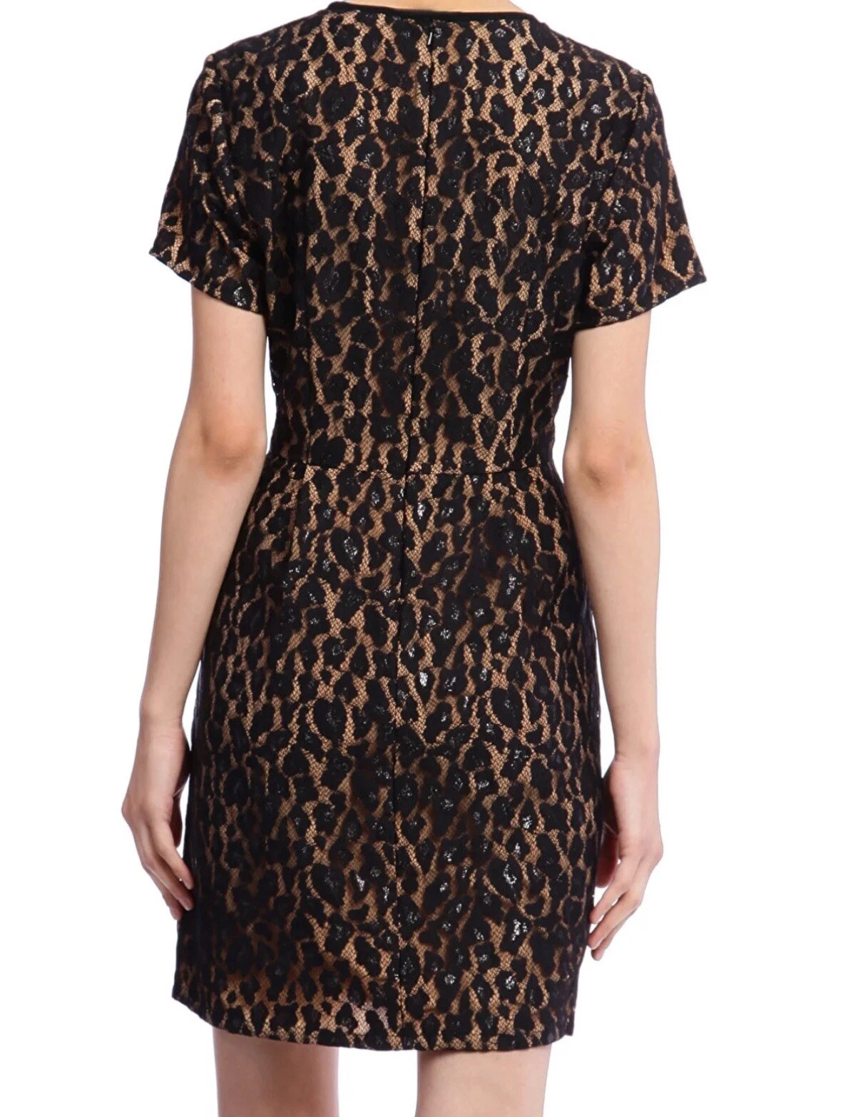 Abito donna Michael Kors all over pizzo cocktail taglia 12 con tasche nuovo