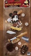 Jolee's Boutique Sticker Collage Disney Vintage Mickey Baseball Collection