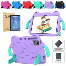 For Walmart Onn 8in 2024 Kids EVA Stand Handle Tablet Case 2 Screen Protector