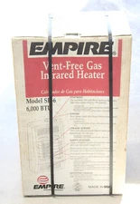 NEW Empire SR6 Infrared Vent-Free Gas Heater - Natural Gas SR-6 FREE SHIPPING