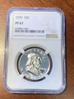 1959 Franklin Half Dollar 50C NGC PF67