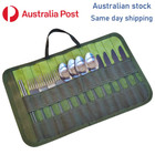Camping cutlery 13pc set portable fold up carry pack stainless steel outdoor
