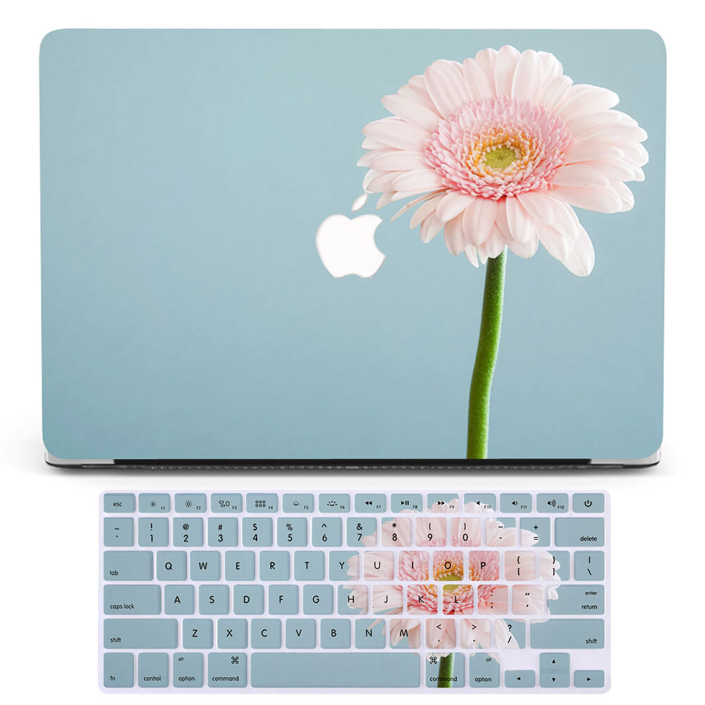 Fresh Pink Gerbera Daisy Laptop Case for MacBook M4 Pro Air 11 12 13 14 15 16 in-image