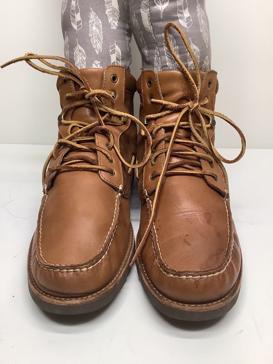 VTG MENS POLO MOCCASIN WORK BROWN BOOTS SIZE 12 D Brown Polo Sport Boots for Men for Sale | Shop New & Used  main image 4