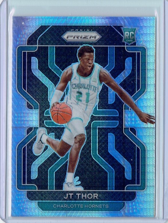 JT Thor 2021 Panini Prizm RC #272 Rookie HYPER PRIZM Charlotte Hornets