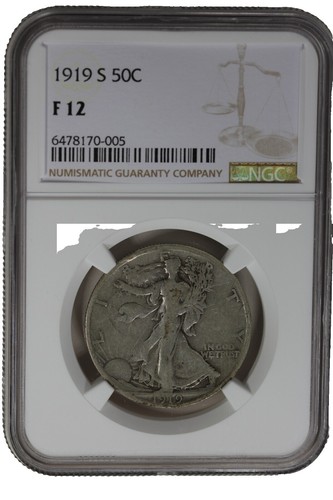 1916-1947 WALKING LIBERTY SILVER Half Dollar Coin 24K GOLD Plated