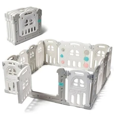 Foldable Baby Playpen 14 Panel - Kids Safety Activity Play Yard Center