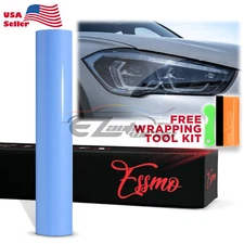 Headlight TPU Tint Gloss Clear Light Blue PPF Protection Film Tail Light Fog DIY