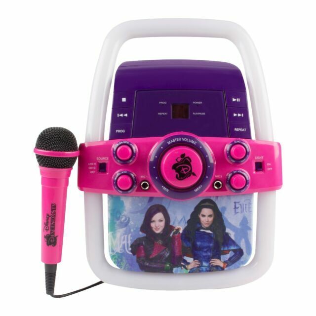 Disney Descendants Deluxe Karaoke Machine With Screen Ipod Cd Cd G Tv Show For Sale Online Ebay