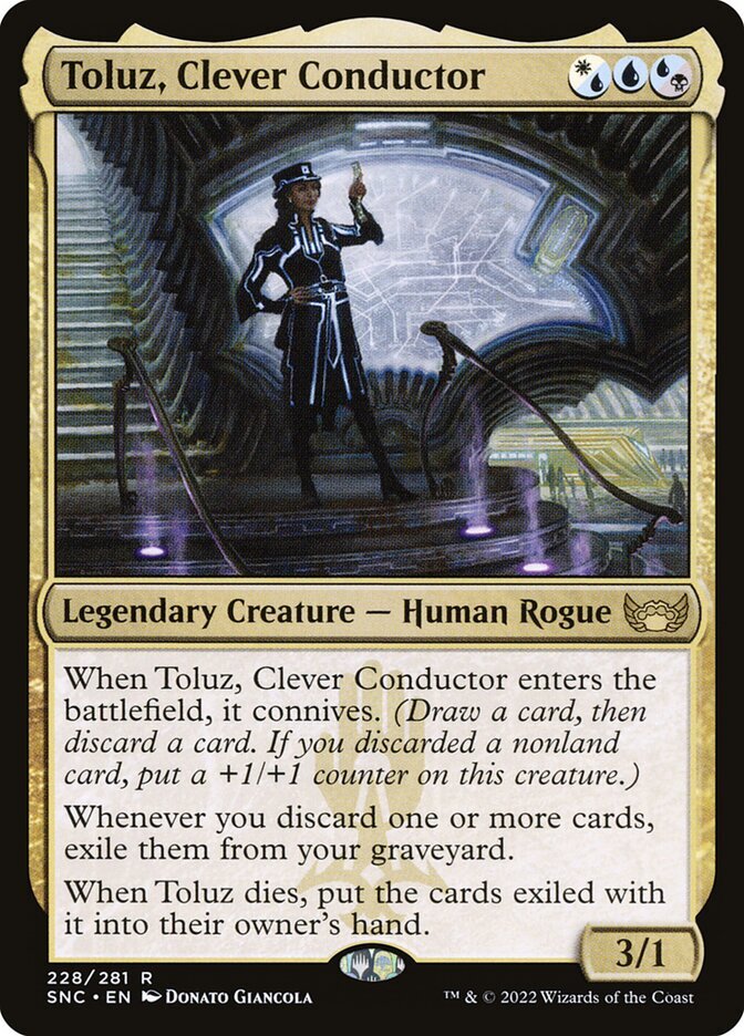 Magic the Gathering (mtg): SNC: Toluz, Clever Conductor - Rare - Foil