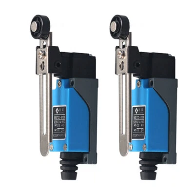 2X TZ-8108 Momentary 2NO2NC Adjustable Roller Arm Limit Switch f CNC Mill Plasma