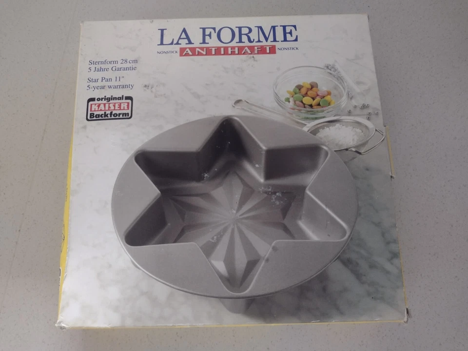 ORIGINAL KAISER BACKFORM LA FORME ANTIHAFTBESCHICHTET STERN KUCHENPFANNE 11" BAKEGESCHIRR - Bild 2 von 4