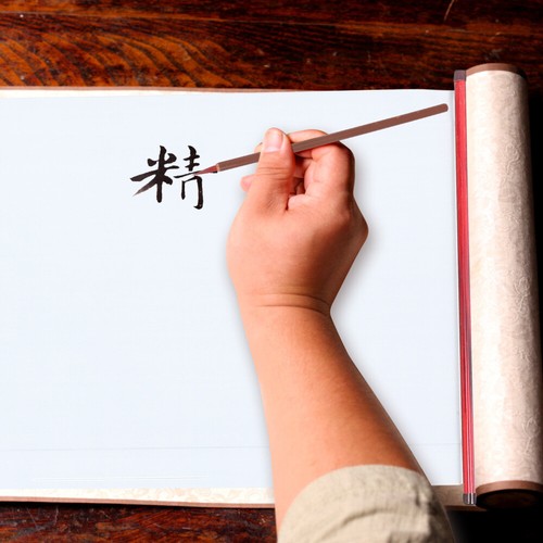 2 Pcs Calligraphy Fabric Book Chinese Rice Xuan Paper Blank Hanging - Picture 2 of 12
