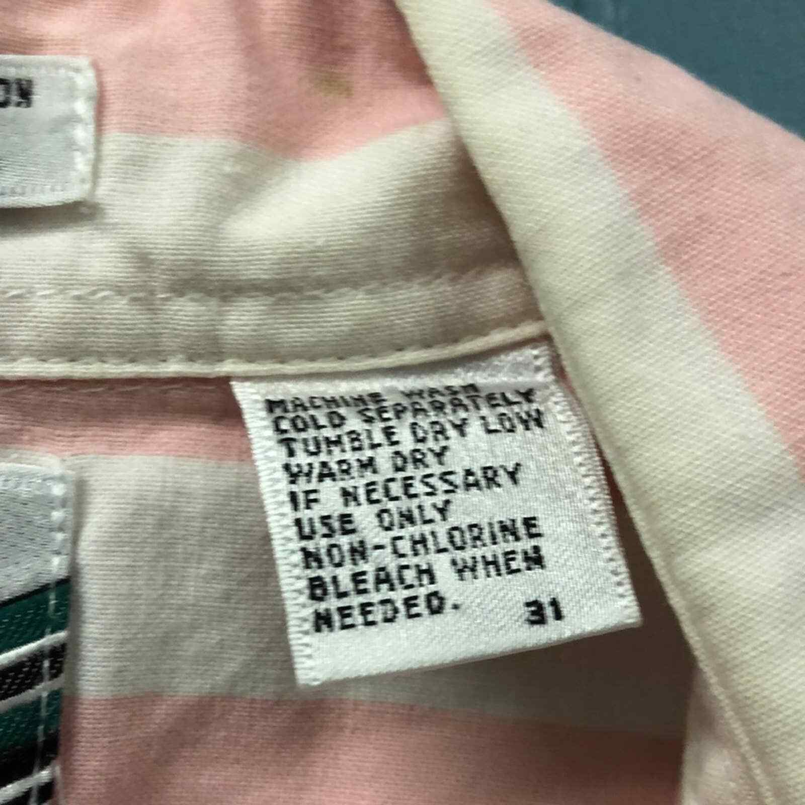 Vtg Uniform Code striped button down shirt made i… - image 4